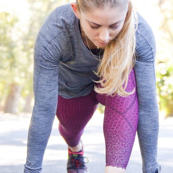 Lululemon Tight Stuff Tight Star Pixel Bordeaux Dr - Picture 2 of 6